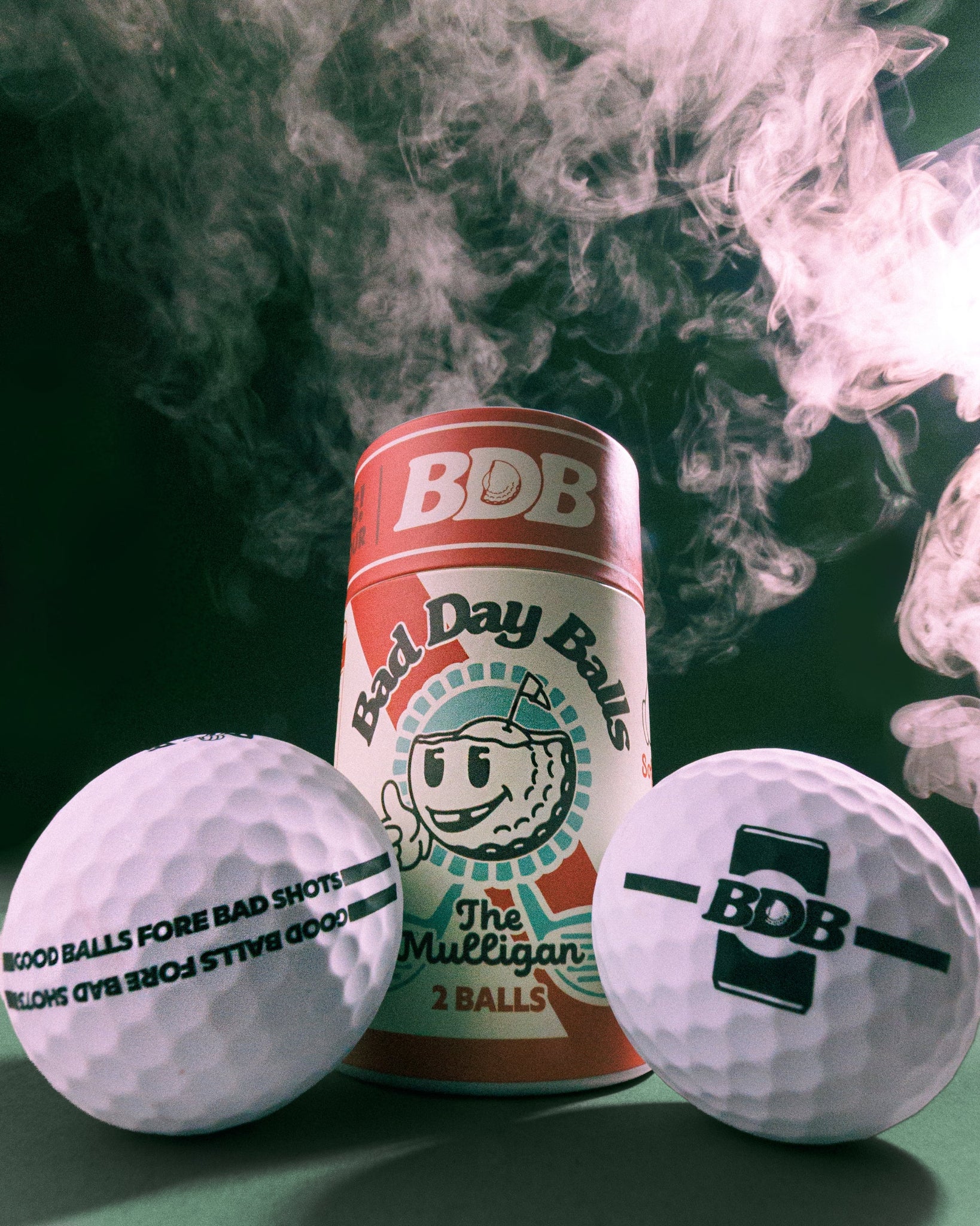 Bad Day Balls smoking on the course